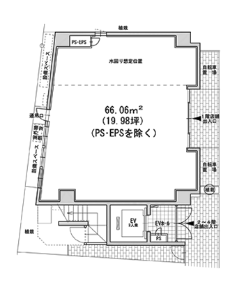 国分寺駅北口 αTSUKAGOSHI 1階平面図