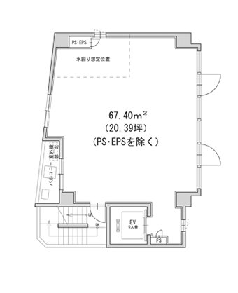 国分寺駅北口 αTSUKAGOSHI 2階平面図 3階平面図